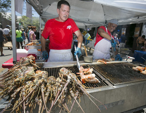 Fans can sample lobster dishes of all sorts at the Key West Lobsterfest Street Fair.